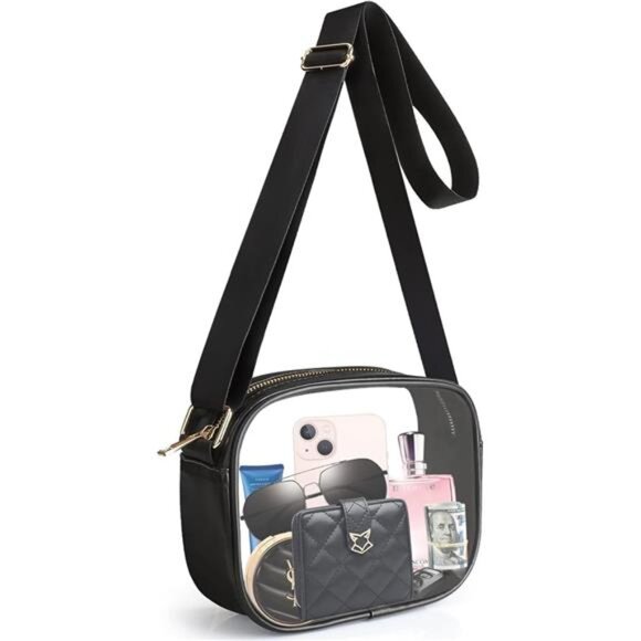 Clear Crossbody Bag, Stadium Approved Clear Purse Bag for Concerts Sports - Picture 7 of 7